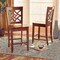 Baxton Studio Nicolette Modern and Contemporary Transitional Walnut Brown Finished Wood 2-Piece Counter Stool Set 176-11424-Zoro - alternate 6